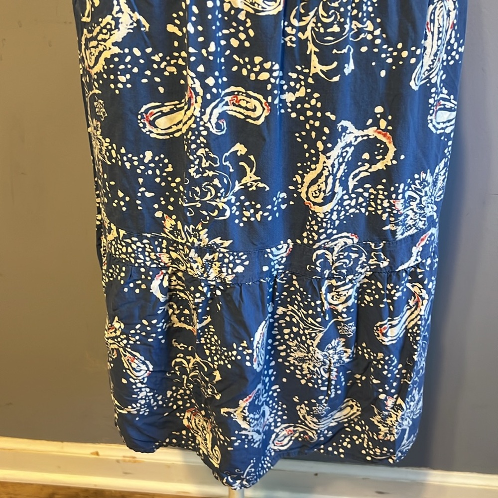 Daniel Rainn blue and paisley sleeveless day dress large NWOT - Picture 4 of 10